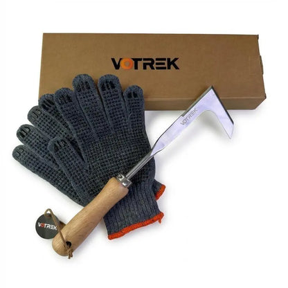 Professional 3-Edge Stainless Steel Crevice Weeder for Effortless Crack & Patio Weeding