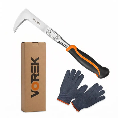 Professional 3-Edge Stainless Steel Crevice Weeder for Effortless Crack & Patio Weeding