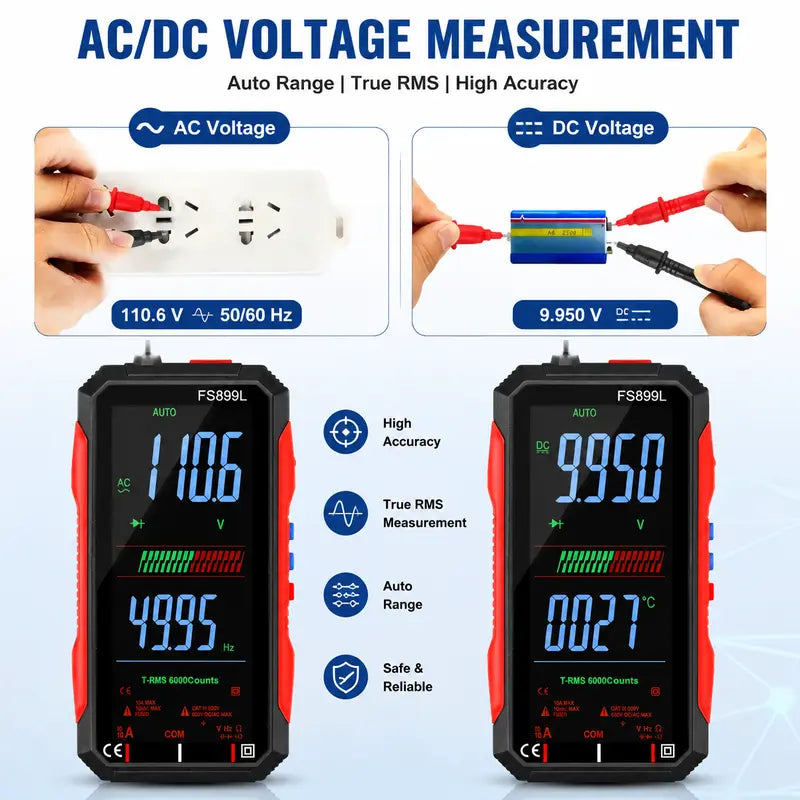 Smart USB Rechargeable 6000-Count True RMS Digital Multimeter