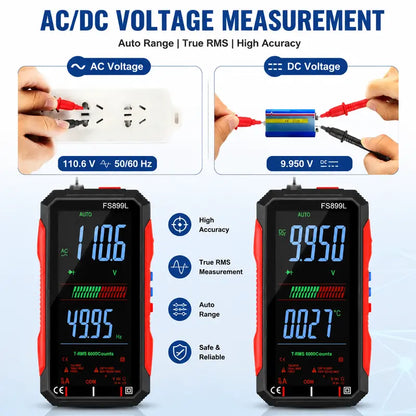 Smart USB Rechargeable 6000-Count True RMS Digital Multimeter