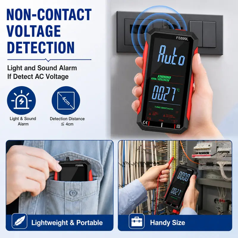Smart USB Rechargeable 6000-Count True RMS Digital Multimeter