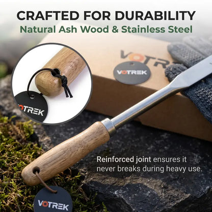 Professional 3-Edge Stainless Steel Crevice Weeder for Effortless Crack & Patio Weeding