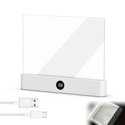 Full Page Transparent LED Reading Light – No Glare, Zero Partner Disturbance