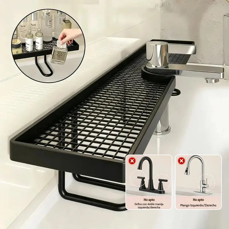 Over-Faucet Bathroom Sink Organizer Shelf