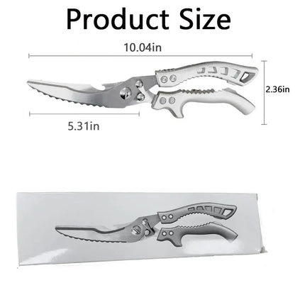Heavy-Duty Poultry & Bone Scissors - Effortless Meat Cutting | Buy 1 Get 1 Free