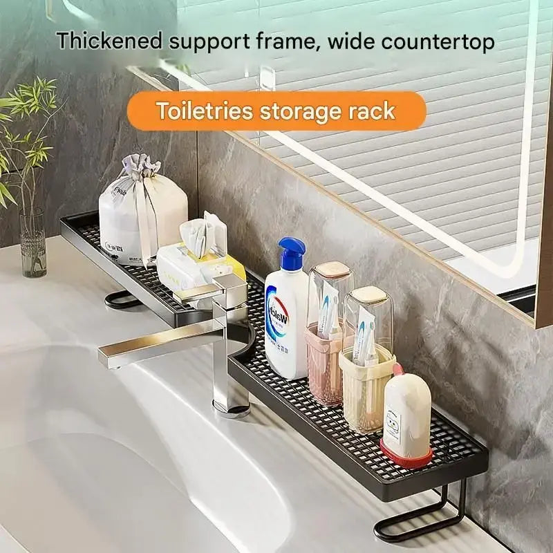 Over-Faucet Bathroom Sink Organizer Shelf