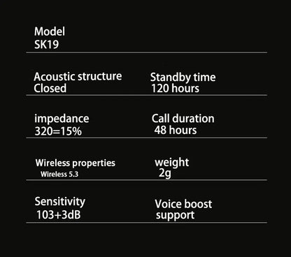 Ultra-Small Invisible Sleep Earbuds with ENC Noise Canceling