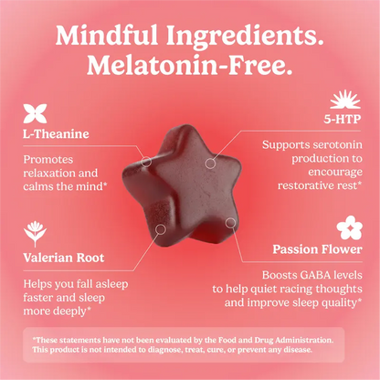 Natural Melatonin-Free Sleep Gummies for Deep Rest Restful Mornings